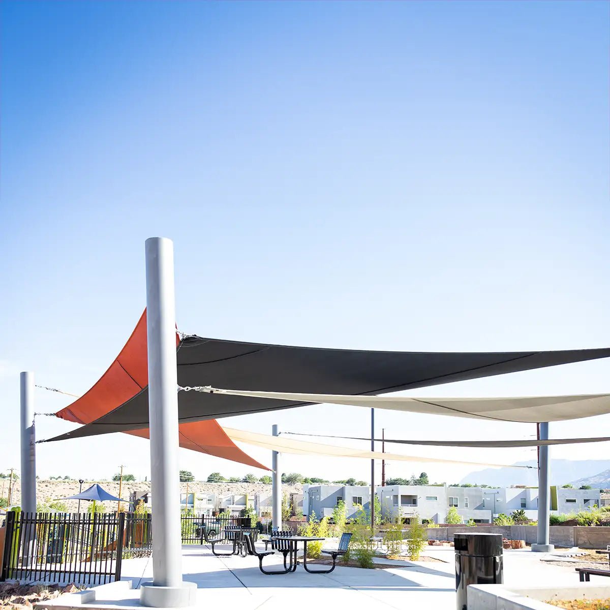 Isosceles Triangle Sail Shade - Playground Shades & Sails - Playtopia, Inc.