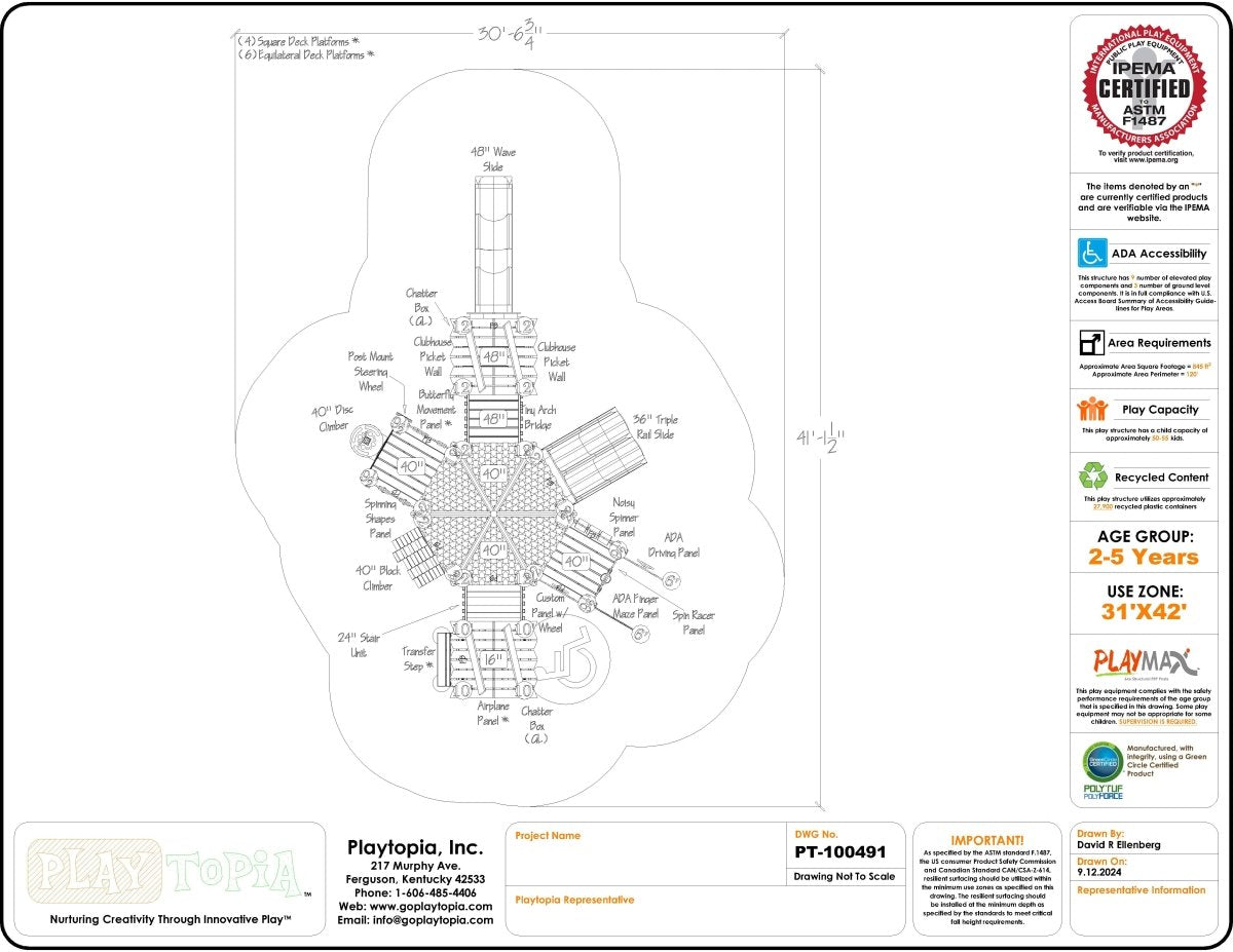 Landon's Lair - Preschool Playgrounds - Playtopia, Inc.