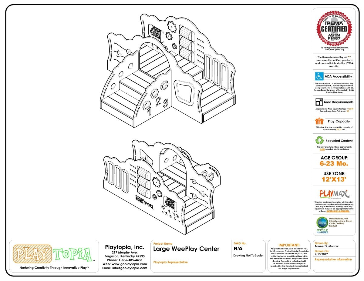 Large Wee - Play Center - Infant Playground - Playtopia, Inc.