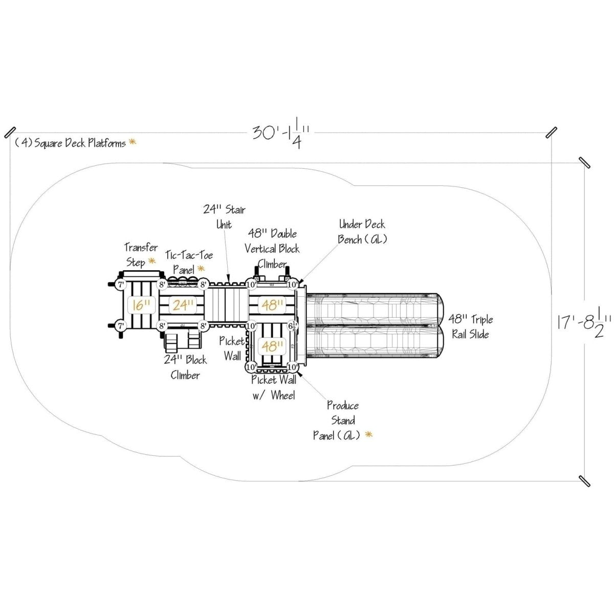 Leapwood Playset - Preschool Playgrounds - Playtopia, Inc.