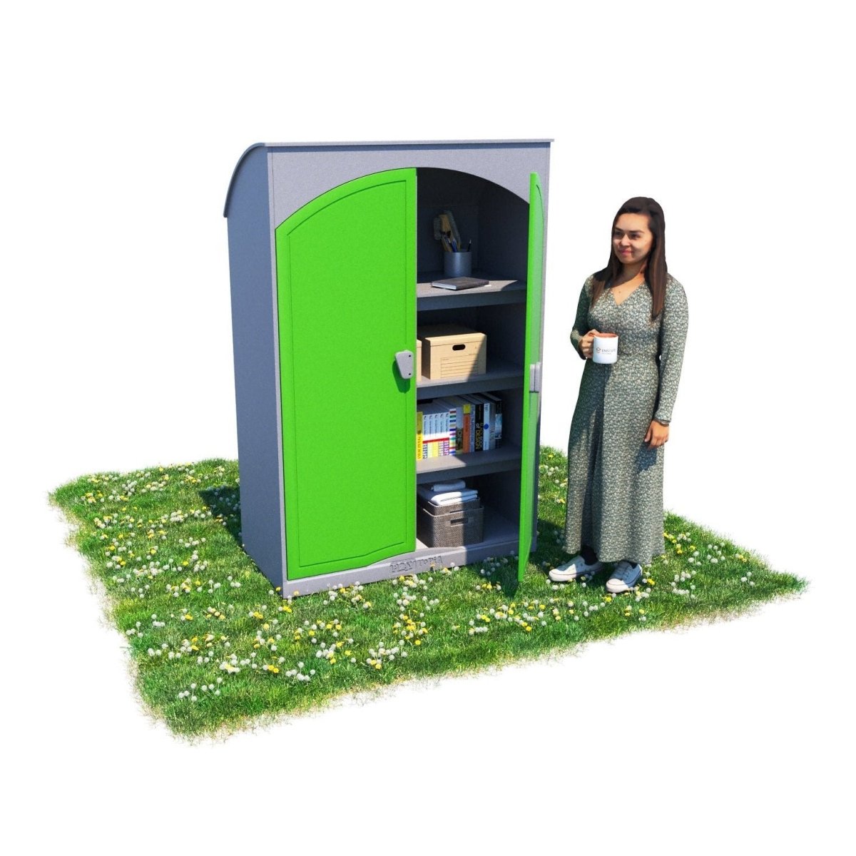 Modern Storage Cabinet - Playground & Classroom Storage - Playtopia, Inc.