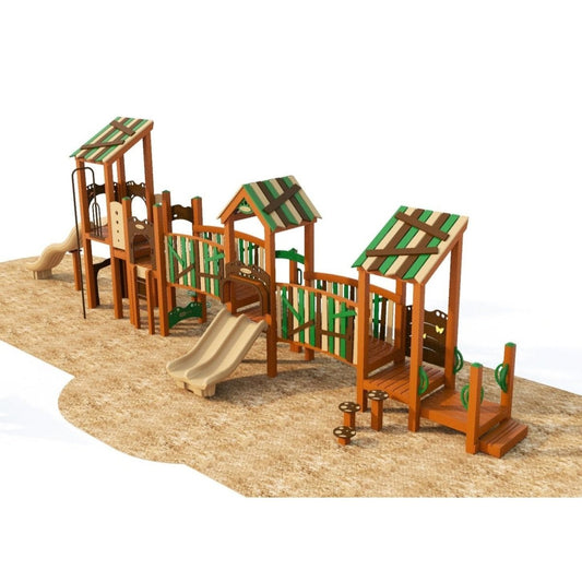 Mossy Glen Playset - School-Age Playgrounds - Playtopia, Inc.
