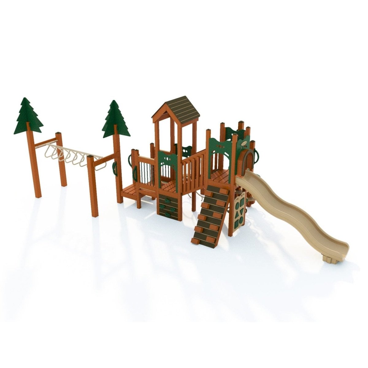 Pine Leap Playset - Preschool Playgrounds - Playtopia, Inc.
