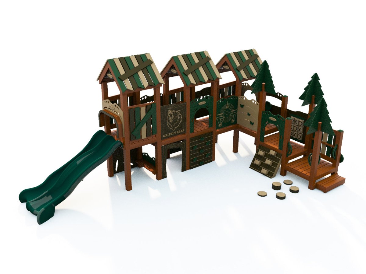 Pinecone Ridge Playset - Preschool Playgrounds - Playtopia, Inc.