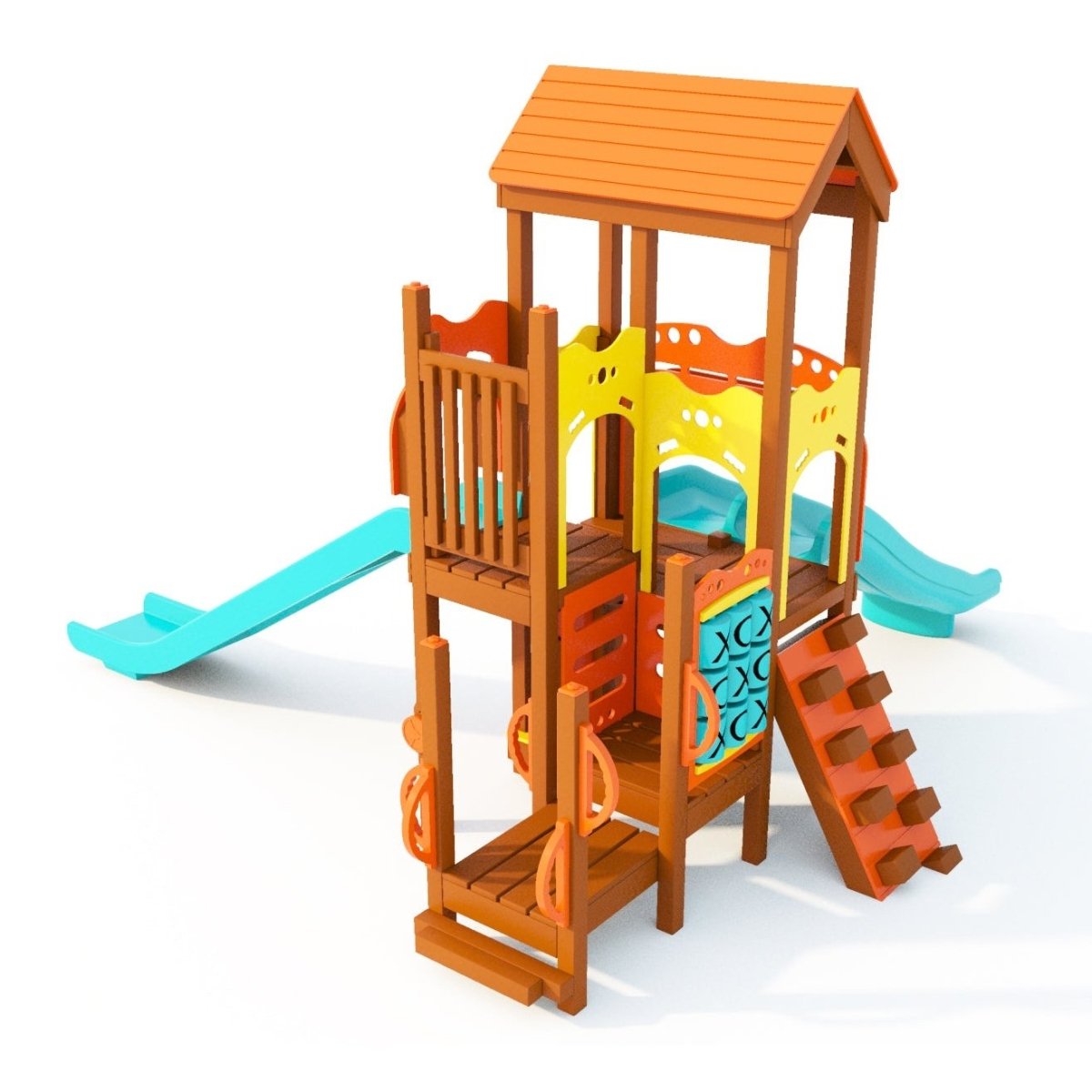 Pinnacle Playset - Preschool Playgrounds - Playtopia, Inc.