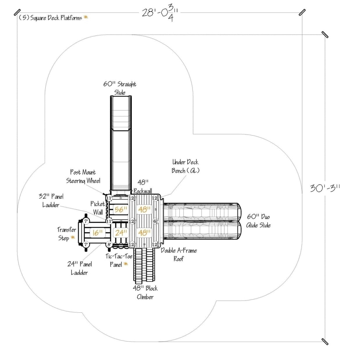 Pinnacle Playset - Preschool Playgrounds - Playtopia, Inc.