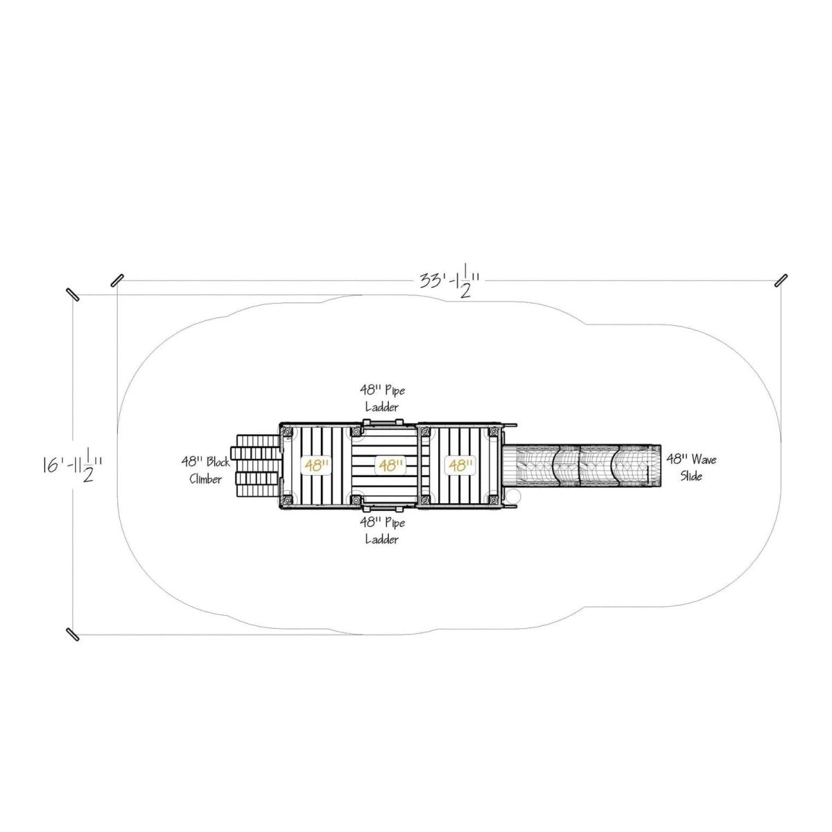 Puddle Jumper Tractor - Natural Playgrounds - Playtopia, Inc.