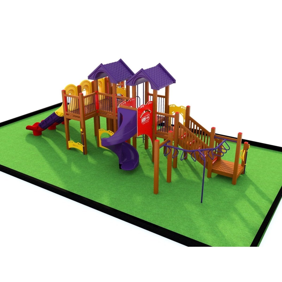 Ridgecrest Playset - School-Age Playgrounds - Playtopia, Inc.