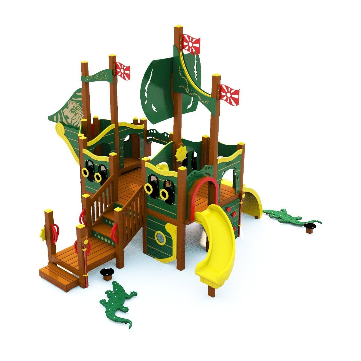 Sail Away Playset - Preschool Playgrounds - Playtopia, Inc.