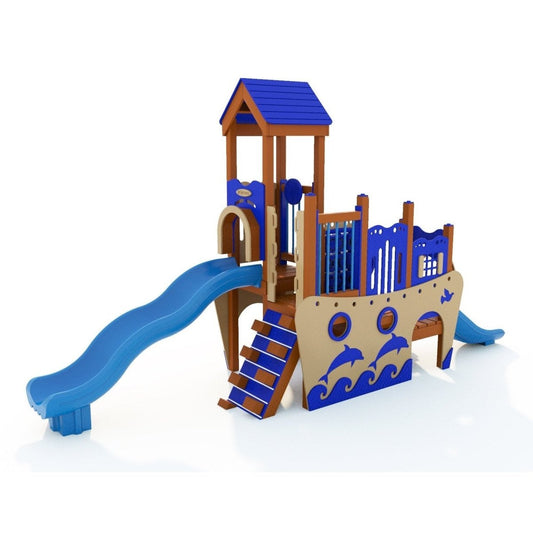 Sandy Bay Playset - Preschool Playgrounds - Playtopia, Inc.