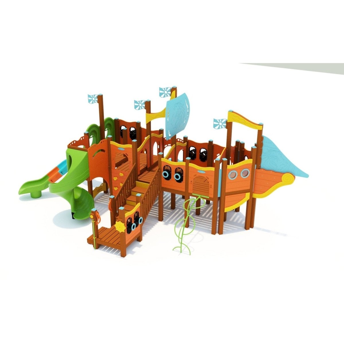 Ship Shape Playset - School-Age Playgrounds - Playtopia, Inc.