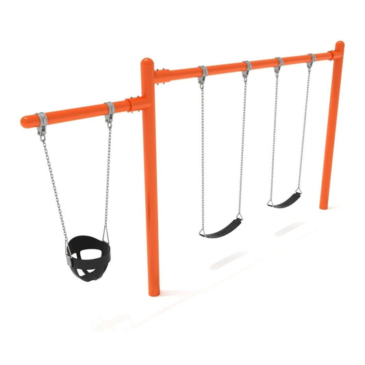 Single Cantilever Swing Set - 1 Bay - Swing Sets - Playtopia, Inc.