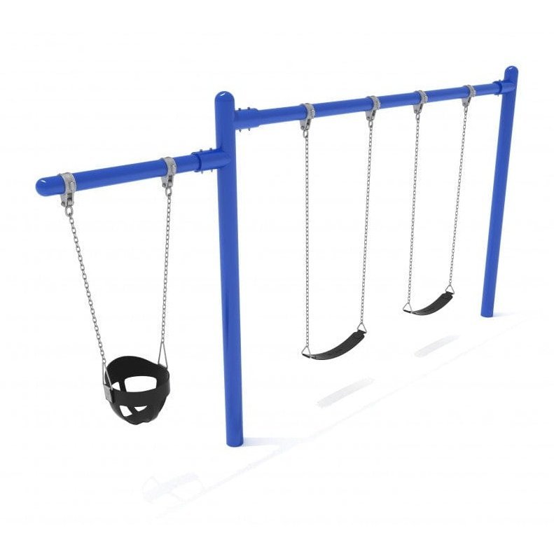 Single Cantilever Swing Set - 1 Bay - Swing Sets - Playtopia, Inc.