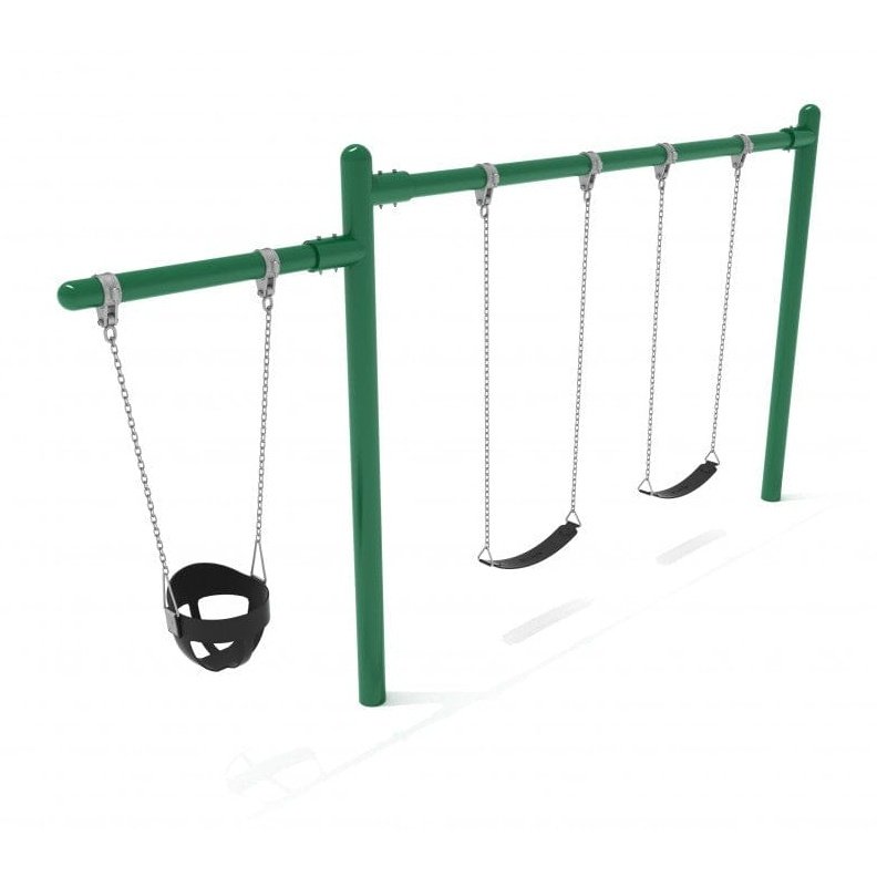 Single Cantilever Swing Set - 1 Bay - Swing Sets - Playtopia, Inc.
