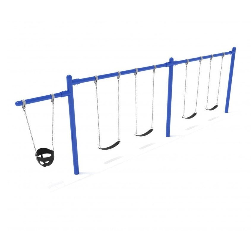 Single Cantilever Swing Set - 2 Bay - Swing Sets - Playtopia, Inc.