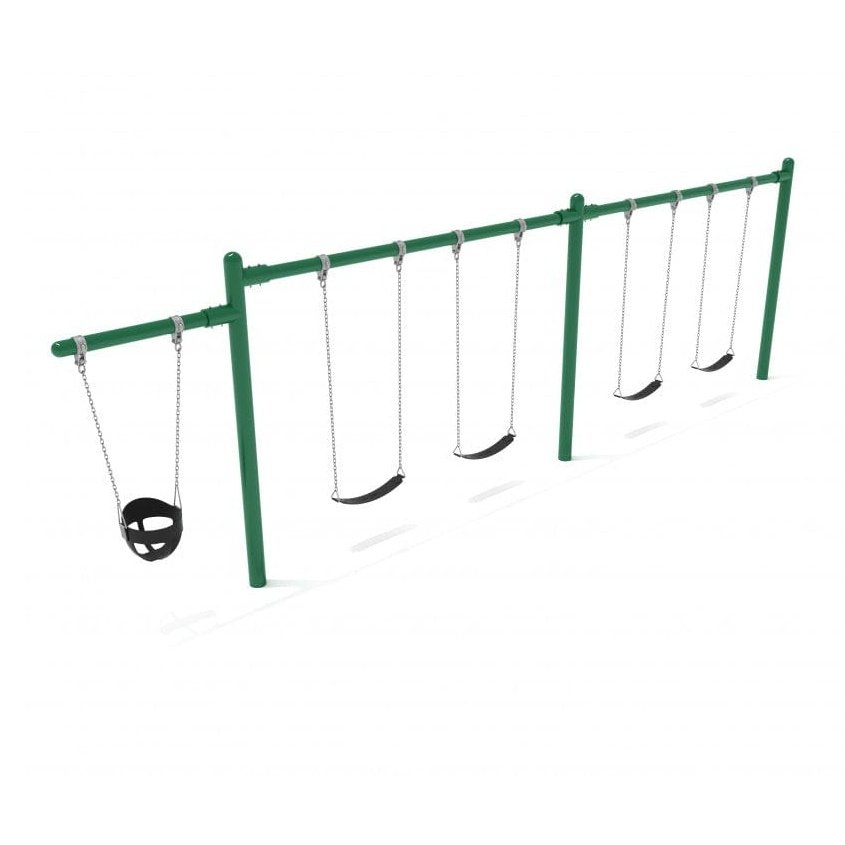 Single Cantilever Swing Set - 2 Bay - Swing Sets - Playtopia, Inc.