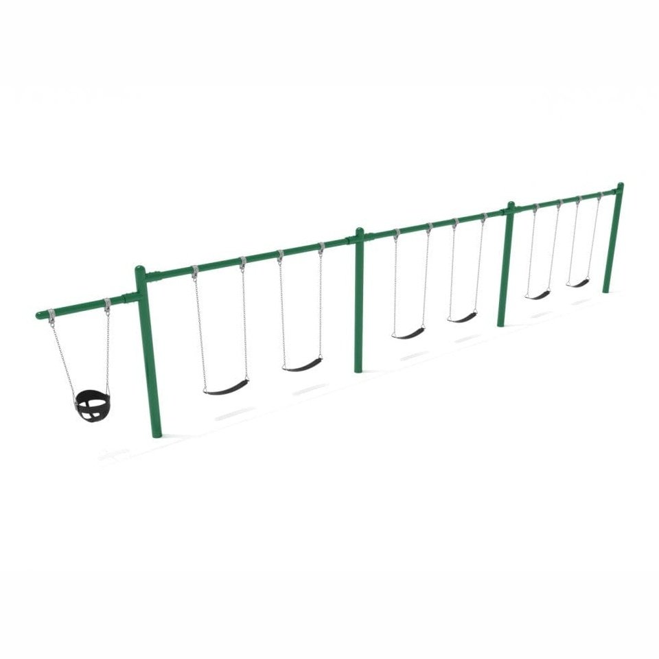 Single Cantilever Swing Set - 3 Bay - Swing Sets - Playtopia, Inc.