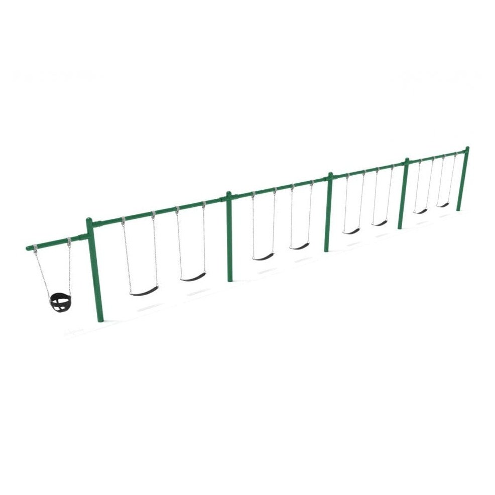 Single Cantilever Swing Set - 4 Bay - Swing Sets - Playtopia, Inc.