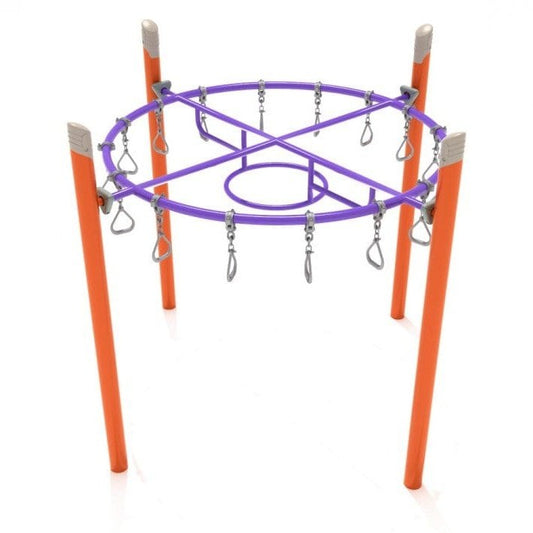 Single Post Circle Overhead Swinging Ring Monkey Bars - Monkey Bars & Jungle Gyms - Playtopia, Inc.