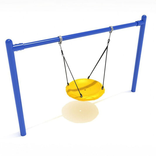 Single Post Solar Saucer Swing Set - Playtopia, Inc.