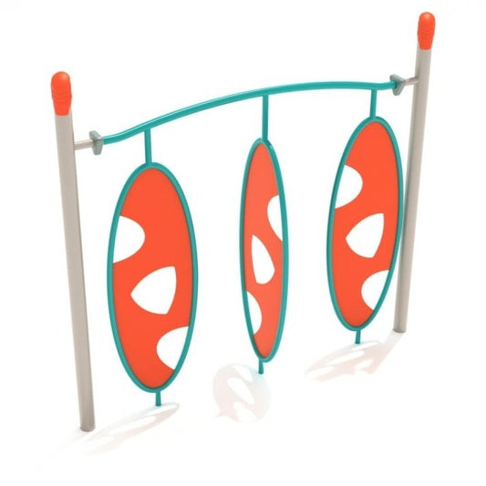 Single Post Triple Wing Climber - Outdoor Climbing Structure - Playtopia, Inc.