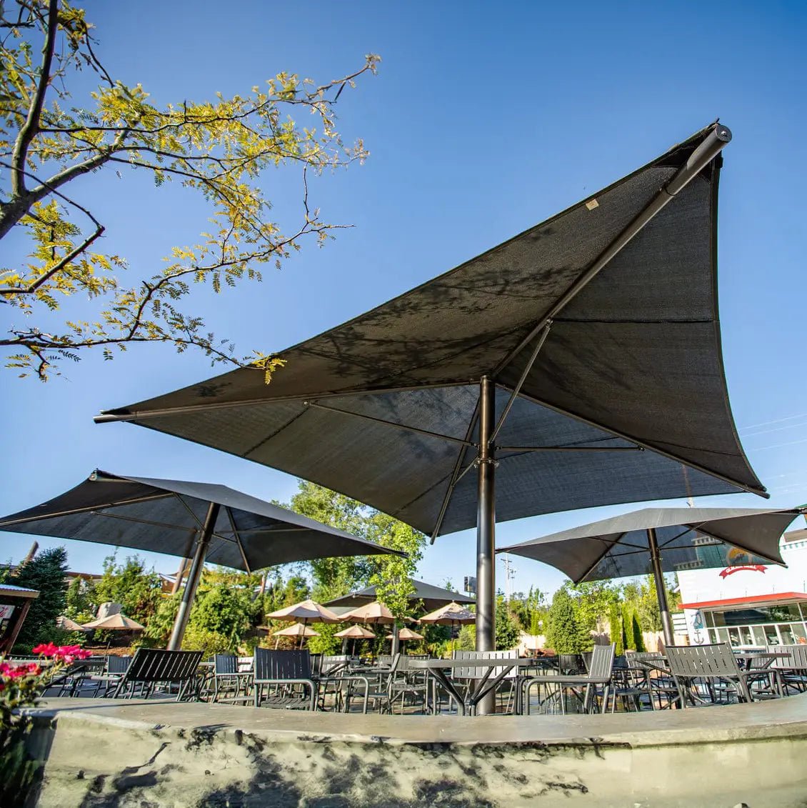 Square Umbrella Shade - Playground Shades & Sails - Playtopia, Inc.