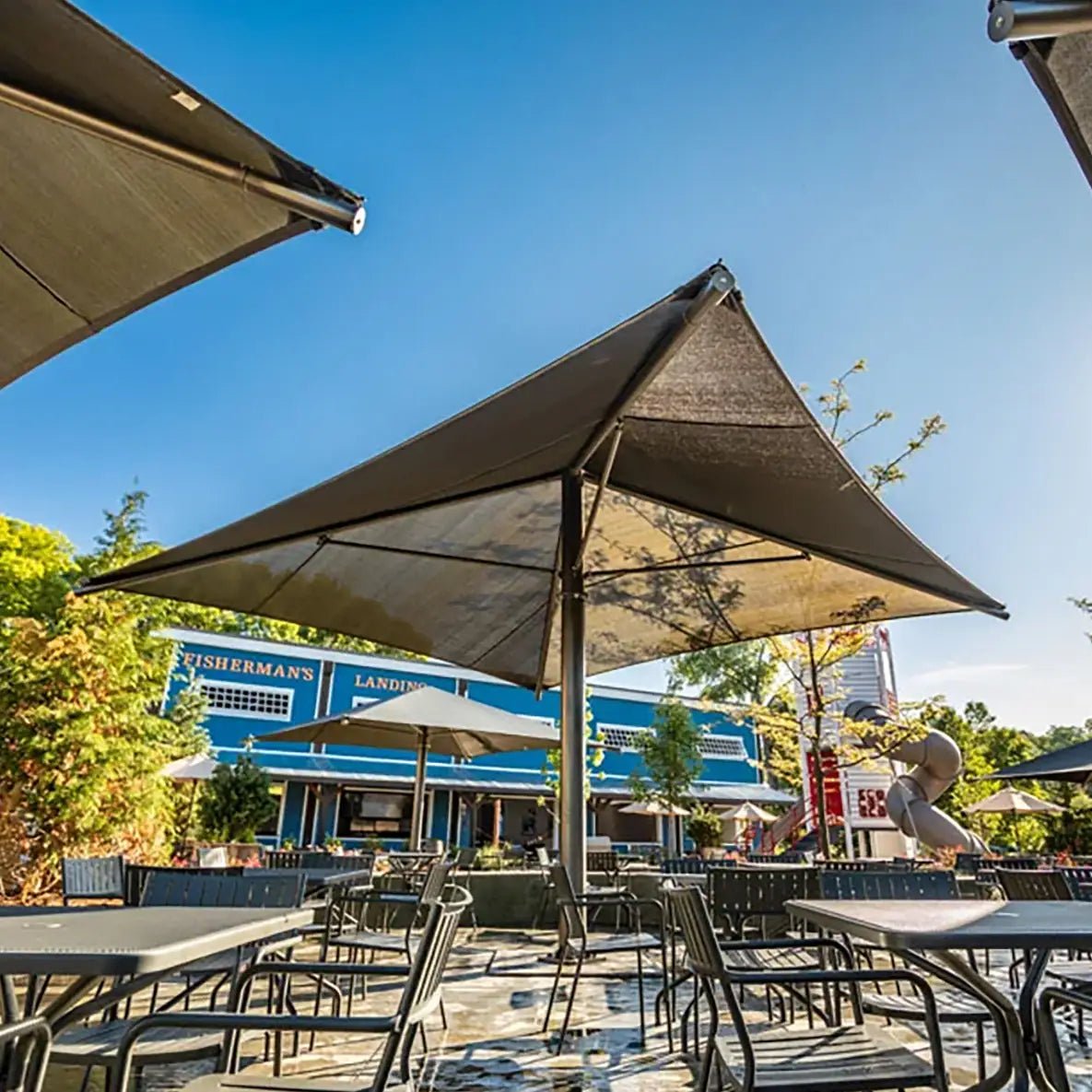 Square Umbrella Shade - Playground Shades & Sails - Playtopia, Inc.