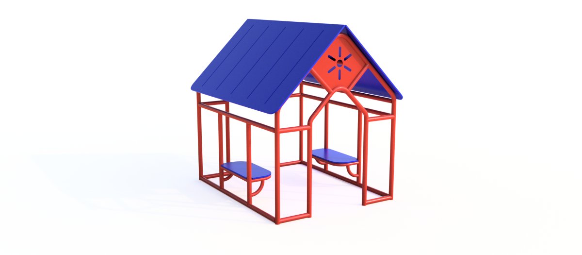 Steel Playhouse - Dramatic Play - Playtopia, Inc.