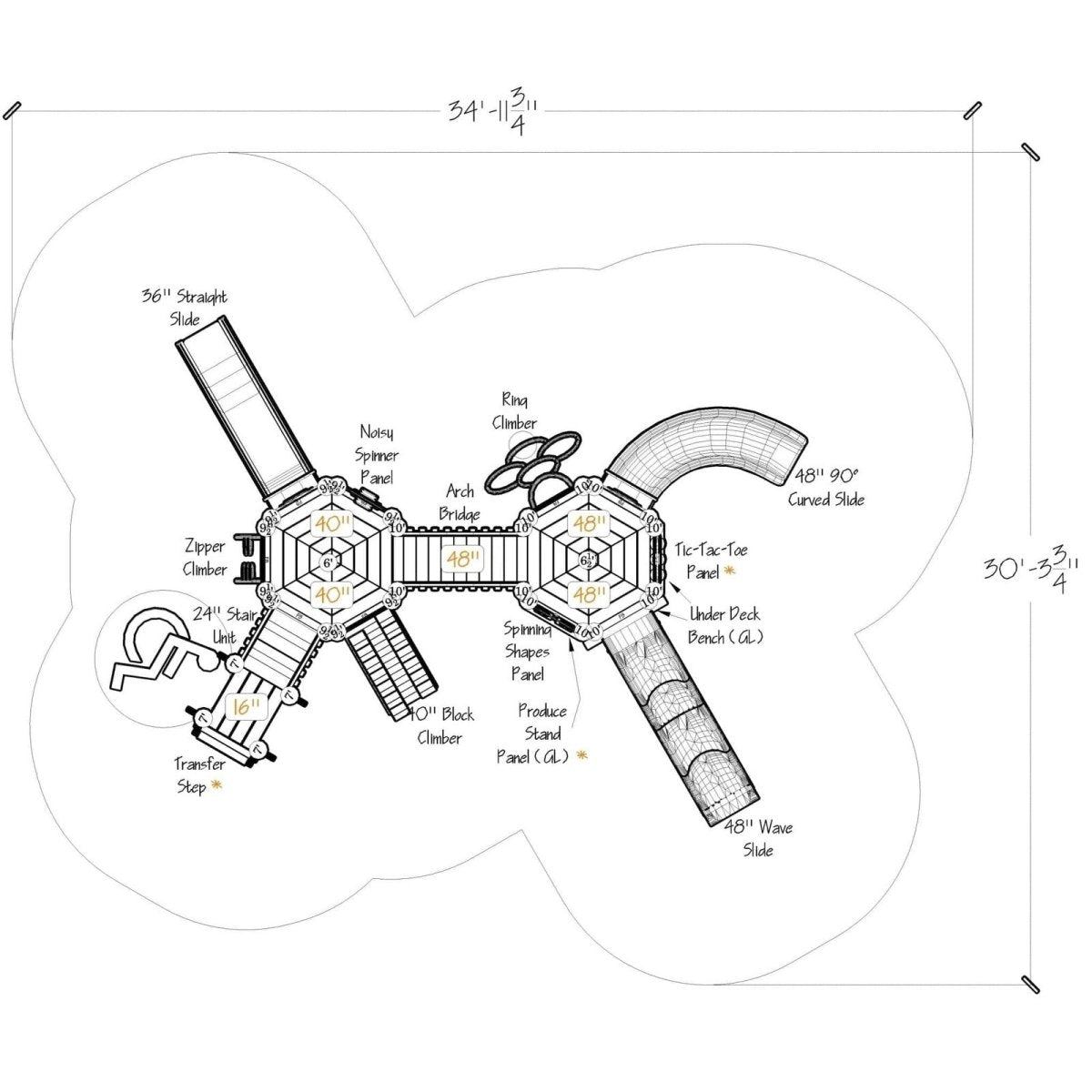 Sycamore Playset - Preschool Playgrounds - Playtopia, Inc.