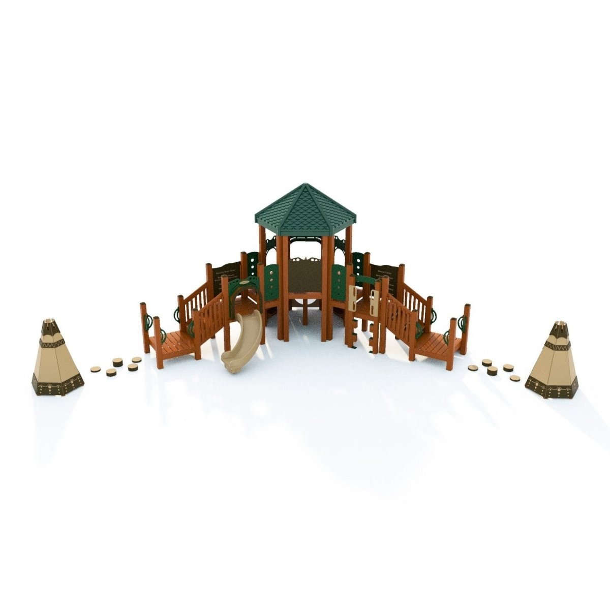Teepee Trek Playset - Preschool Playgrounds - Playtopia, Inc.