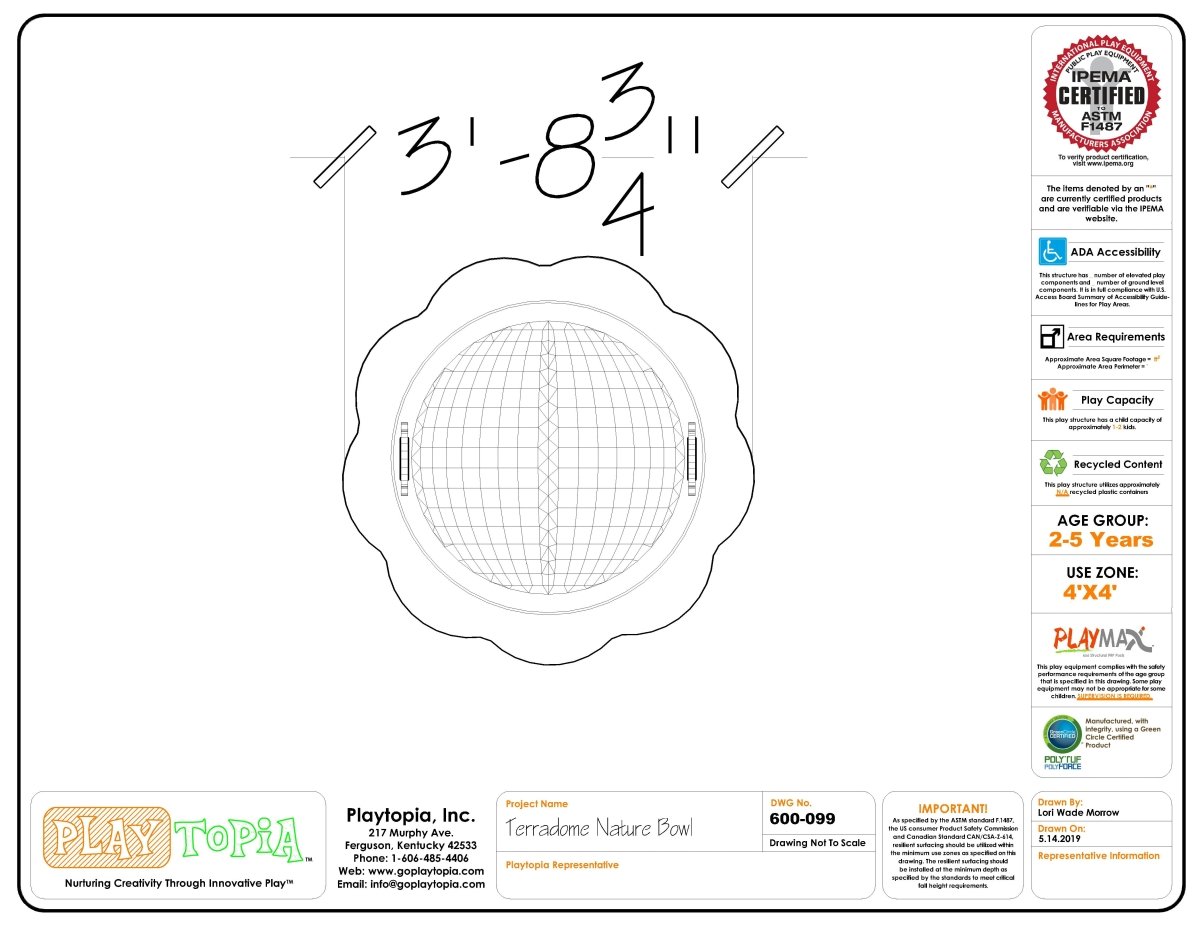 TerraDome Nature Bowl with Lids - Sensory Table - Playtopia, Inc.