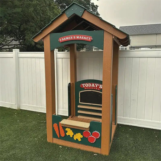The Deluxe Farmer's Market - Outdoor Playhouse - Playtopia, Inc.