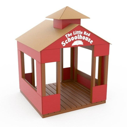 The Little Red Schoolhouse - Outdoor Playhouse - Playtopia, Inc.