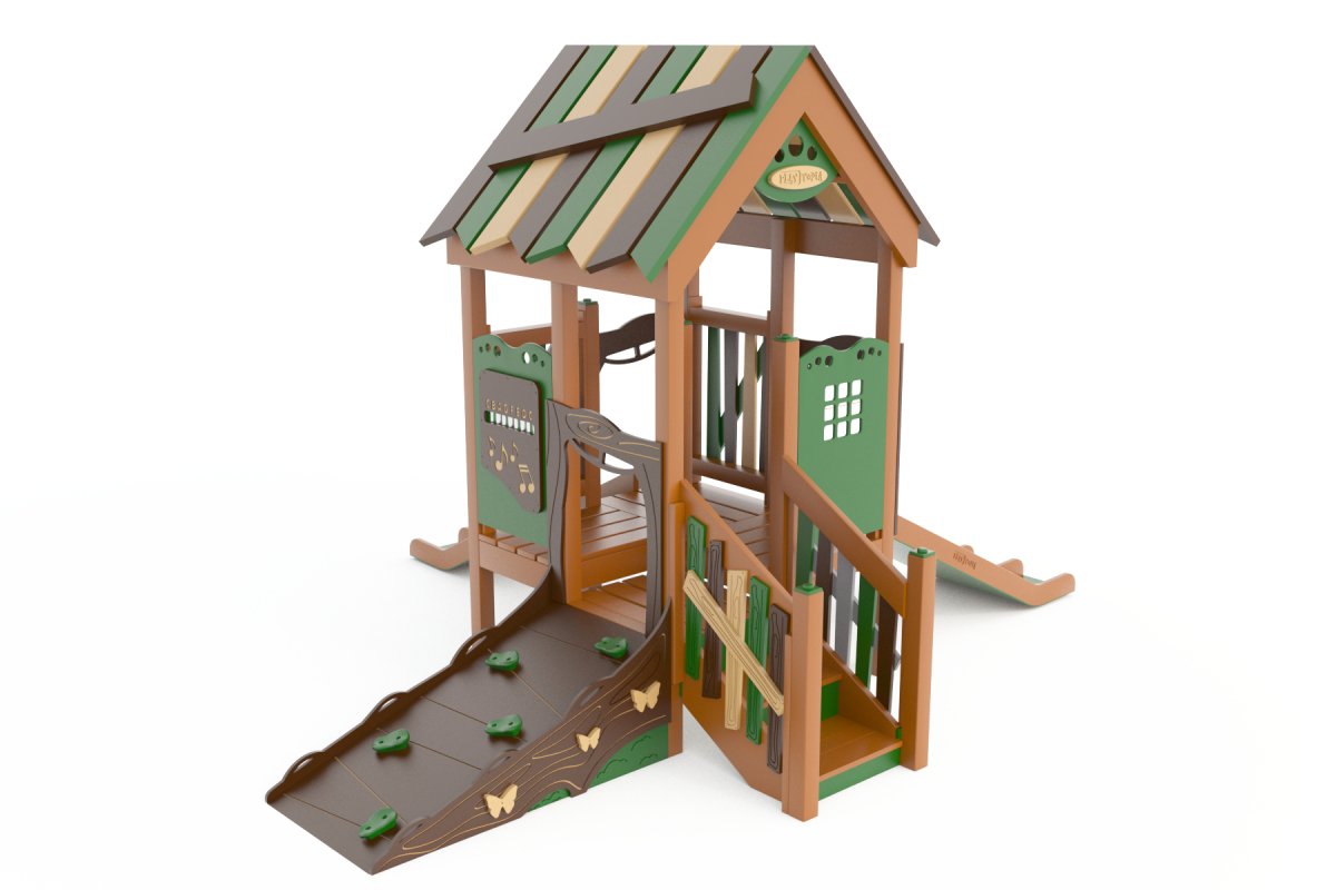 The Woodland Chalet Playset - Toddler Playgrounds - Playtopia, Inc.