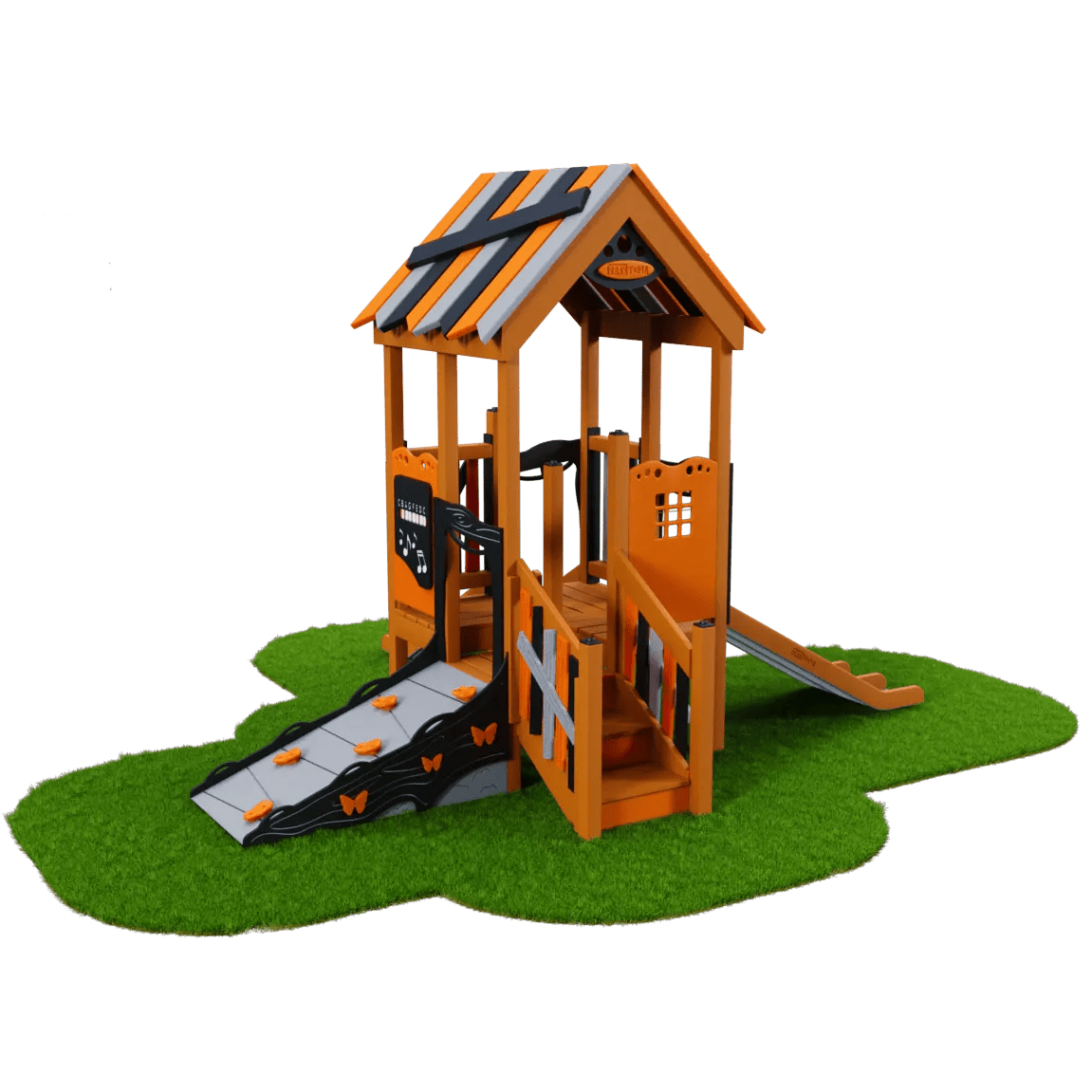 The Woodland Chalet Playset - Toddler Playgrounds - Playtopia, Inc.