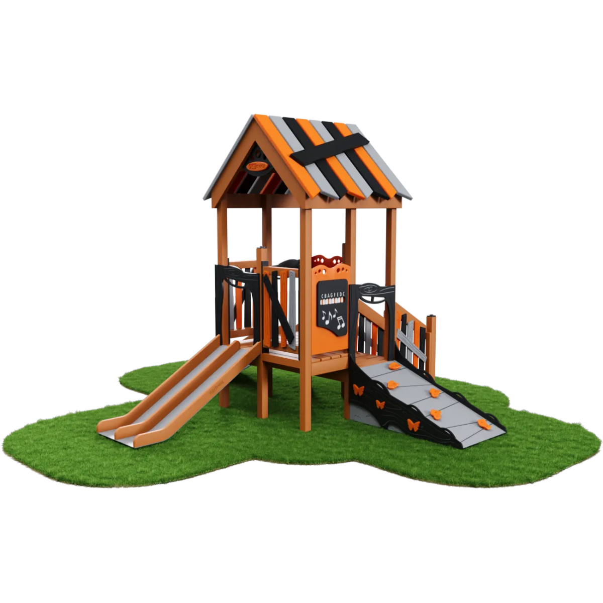 The Woodland Chalet Playset - Toddler Playgrounds - Playtopia, Inc.