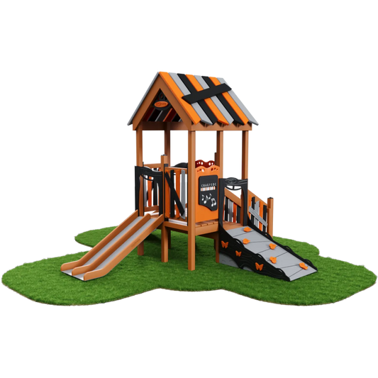 The Woodland Chalet Playset - Toddler Playgrounds - Playtopia, Inc.