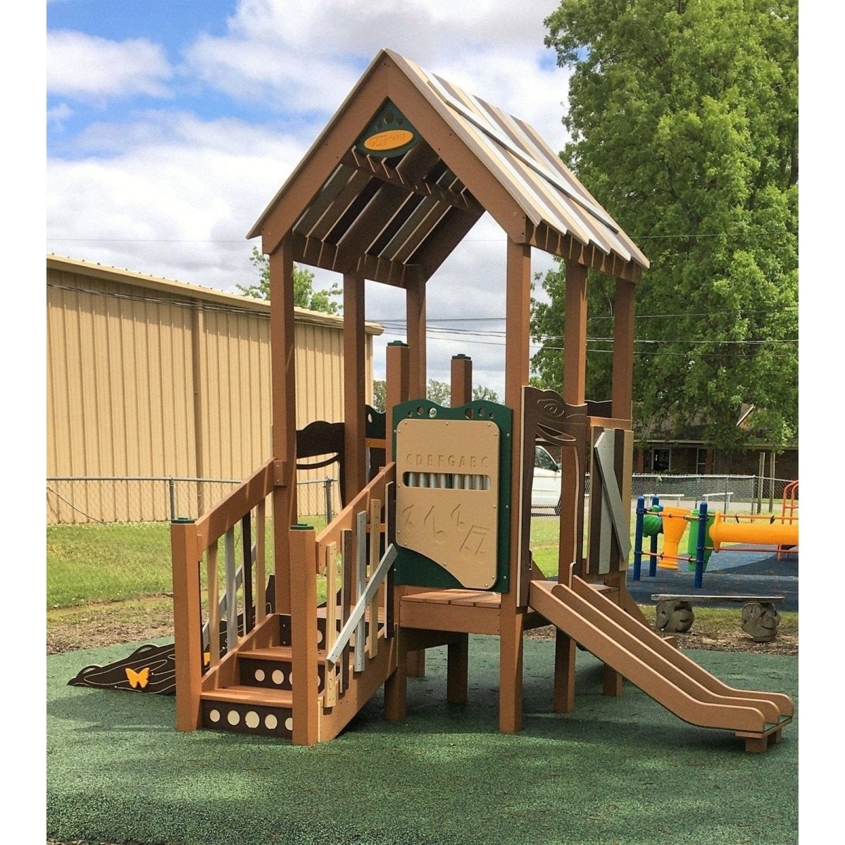 The Woodland Chalet Playset - Toddler Playgrounds - Playtopia, Inc.