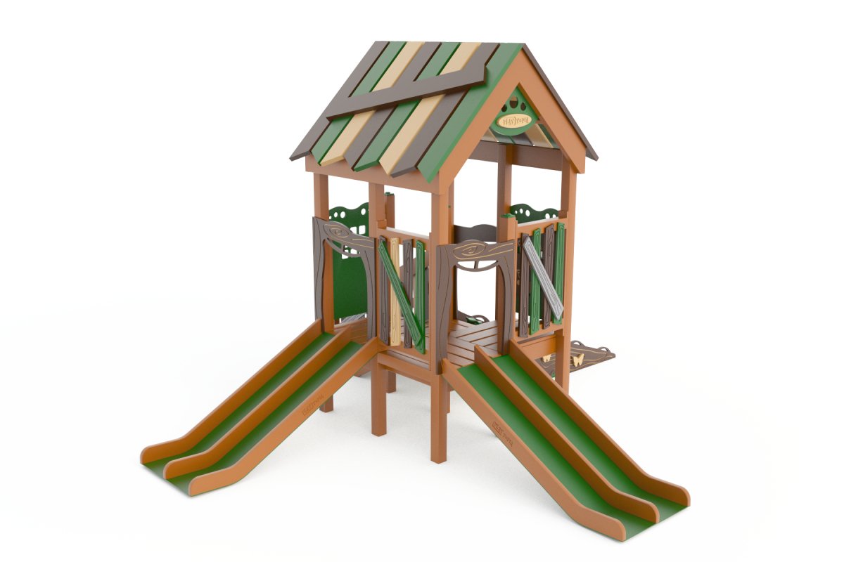The Woodland Chalet Playset - Toddler Playgrounds - Playtopia, Inc.