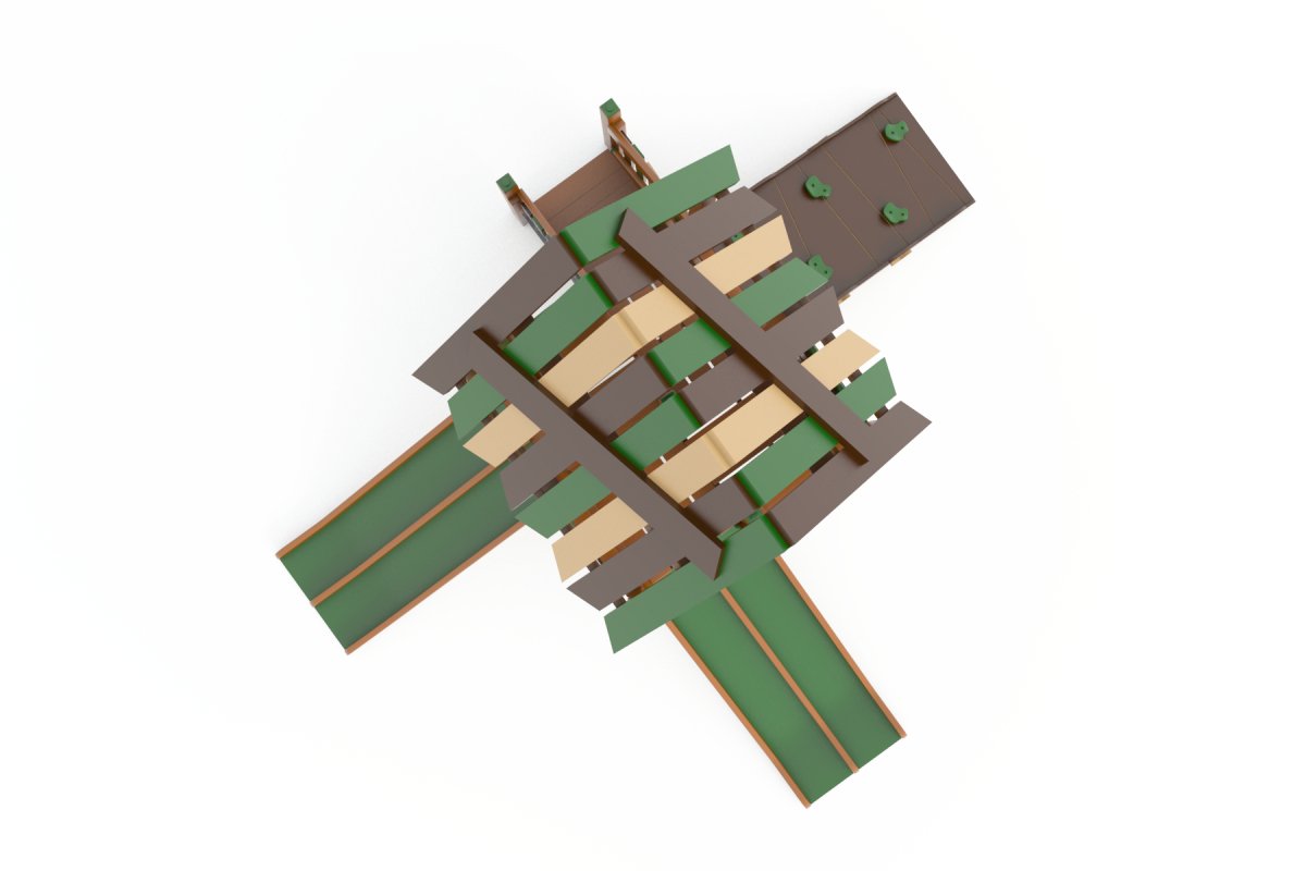 The Woodland Chalet Playset - Toddler Playgrounds - Playtopia, Inc.