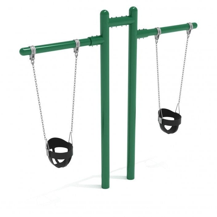 Toddler Cantilever Swing Set - 1 Bay - Swing Sets - Playtopia, Inc.