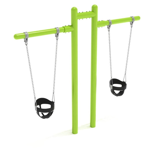Toddler Cantilever Swing Set - 1 Bay - Swing Sets - Playtopia, Inc.