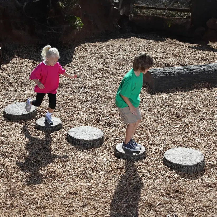 Tree Slices Nature Rocks - Climbing Rocks - Playtopia, Inc.