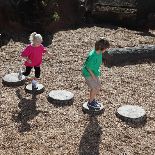 Tree Slices Nature Rocks - Climbing Rocks - Playtopia, Inc.