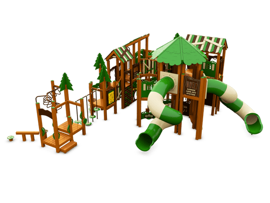 Treetop Junction Playset - Natural Playgrounds - Playtopia, Inc.