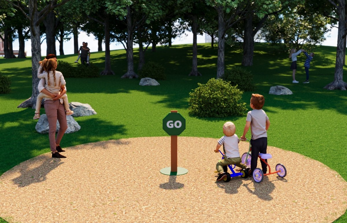 Trike Traffic Signs - Dramatic Play - Playtopia, Inc.