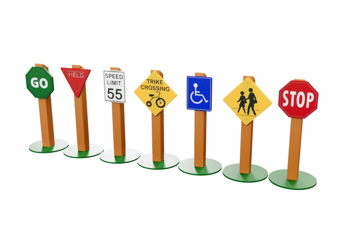 Trike Traffic Signs - Dramatic Play - Playtopia, Inc.