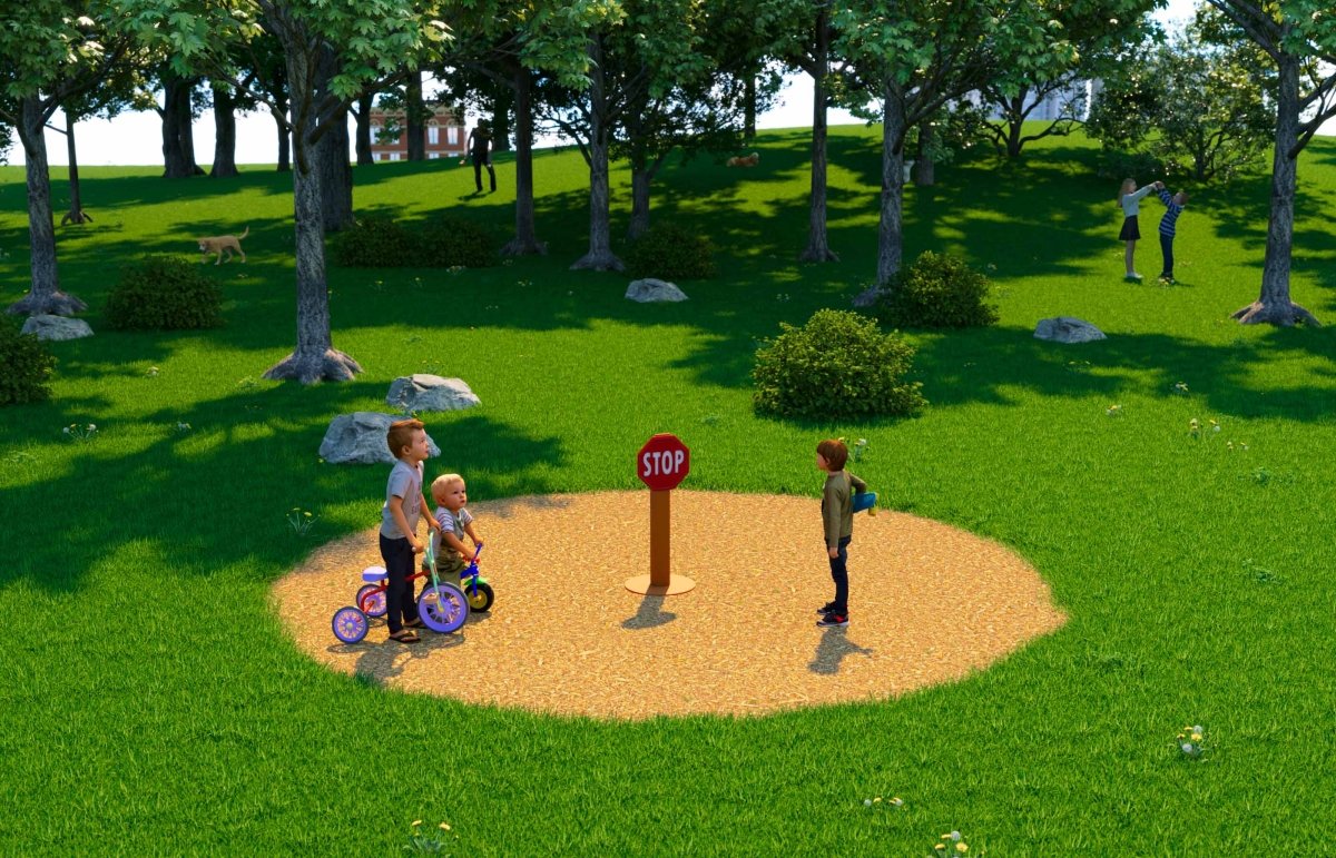 Trike Traffic Signs - Dramatic Play - Playtopia, Inc.