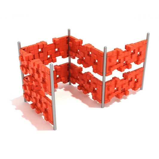 Voxel Vertex Barricade - Outdoor Climbing Structure - Outdoor Climbing Structure - Playtopia, Inc.