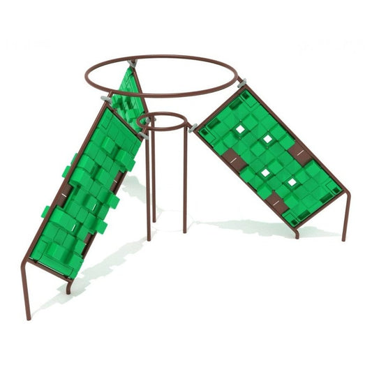 Voxel Vertex Funnel - Outdoor Climbing Structure - Outdoor Climbing Structure - Playtopia, Inc.